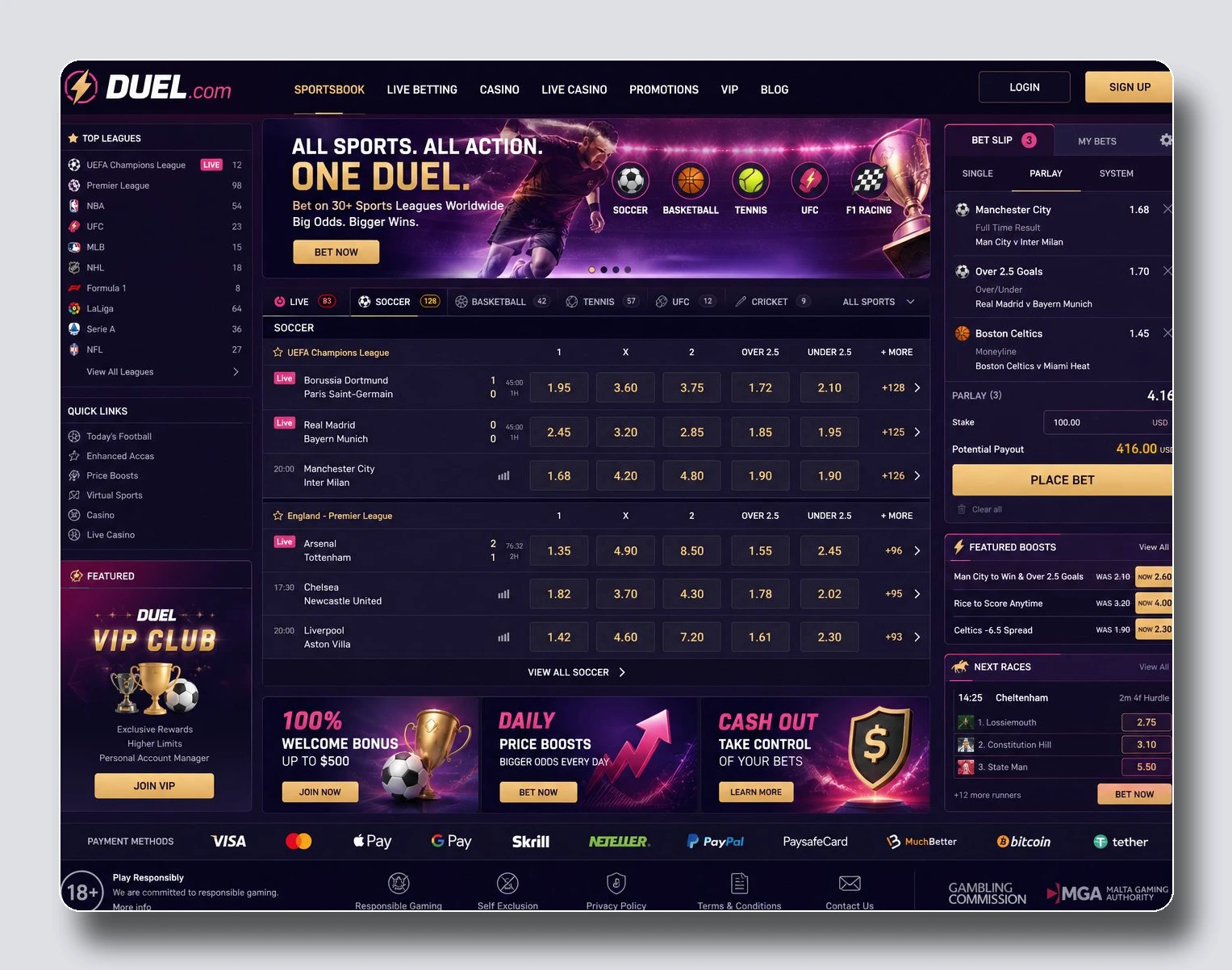 Duel.com — καζινο χωρις ταυτοποιηση